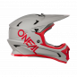 Preview: Crosshelm O`NEAL Sonus SOLID V.25 grau rot