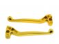 Preview: Racing Handhebel Set GOLD Alu-​Massiv für Simson S51 S50 S53 SR50