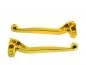 Preview: Racing Handhebel Set GOLD Alu-​Massiv für Simson S51 S50 S53 SR50