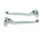 Preview: Racing Handhebel Set SILBER Alu-​Massiv für Simson S51 S50 S53 SR50