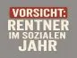 Preview: T-​Shirt Vorsicht Rentner im sozialen Jahr grau