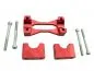 Preview: PZ-Tuning CNC Racing Lenkerklemme ROT mit Teilegutachten für Simson S50 S51