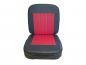 Preview: SET Sitz und Lehne schwarz-rot Seitenwagen Velorex 562