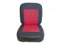 Preview: SET Sitz und Lehne schwarz-rot Seitenwagen Velorex 562