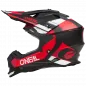 Preview: Crosshelm O`NEAL 2SRS SPYDE schwarz rot weiß