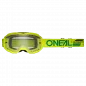 Preview: O`NEAL Crossbrille B-10 Youth Goggle SOLID Neon Klarglas Kinder