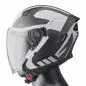 Preview: Jethelm Vectus Graphic mit Visier gms matt schwarz-weiss Preview: Jethelm Vectus Graphic mit Visier gms matt schwarz-weiss