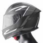 Preview: Integralhelm Velox Graphic gms matt schwarz-grau