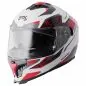 Preview: Integralhelm Gelero gms weiss-rot-grau