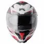 Preview: Integralhelm Gelero gms weiss-rot-grau