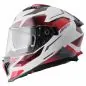 Preview: Integralhelm Gelero gms weiss-rot-grau