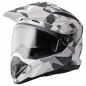 Preview: Endurohelm Adventus Camo gms weiss-grau matt