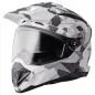 Preview: Endurohelm Adventus Camo gms weiss-grau matt