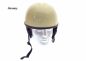 Preview: Helm Oldtimer Halbschale elfenbein passend für MZ AWO Simson Jawa - Leder schwarz