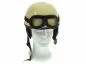 Preview: Oldtimerhelm mit Brille passend für MZ JAWA SIMSON AWO Halbschale - Leder schwarz Preview: Oldtimerhelm mit Brille passend für MZ JAWA SIMSON AWO Halbschale - Leder schwarz