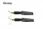 Preview: Paar 12V LED Lauflicht Blinker NewBLACKstyle für Simson S50 S51 universal mit Blinkgeber