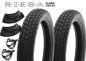 Preview: Reifensatz RIESA für Jawa 350 Typ 354 - 2x 3,25-16 mit Schlauch, Straßenprofil