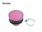 Preview: Sportluftfilter himbeerfarben 28-34mm, flach
