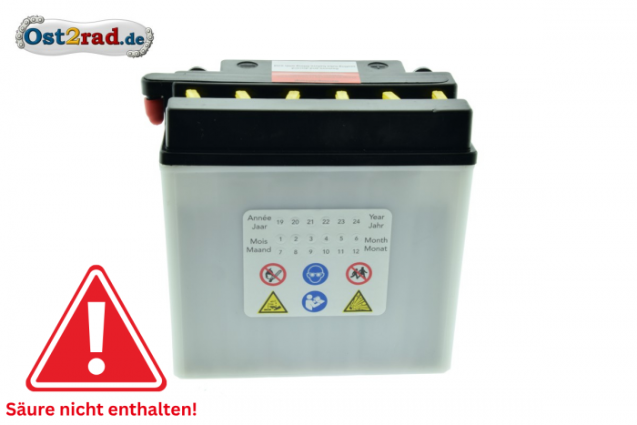 Batterie 12V 9A passend für MZ ETZ 250 (Preis zuzügl. Batteriepfand 7,50 €)