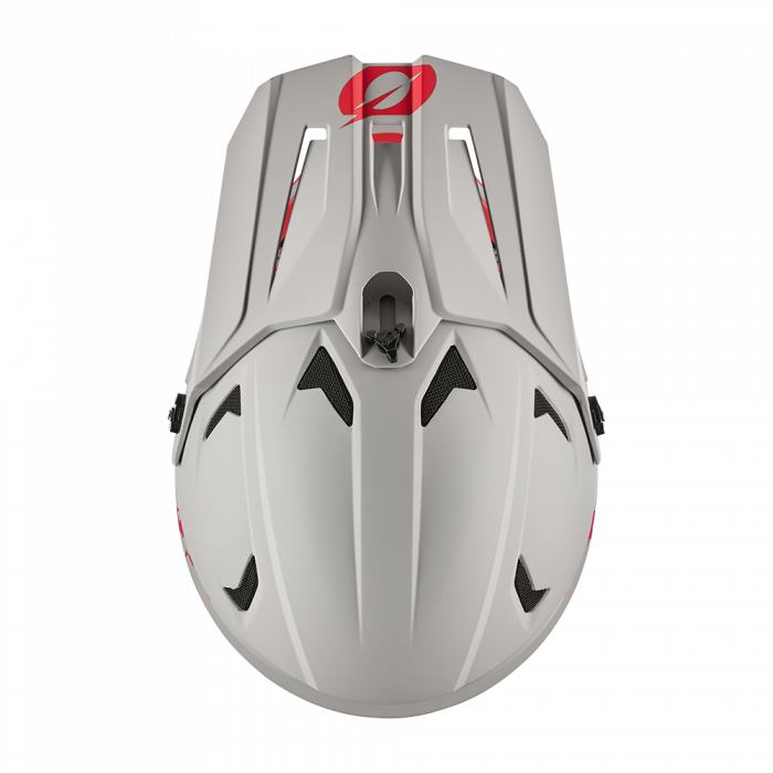 Crosshelm O`NEAL Sonus SOLID V.25 grau rot