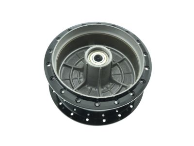 Tuning-Radnabe SCHWARZ lackiert Simson S50 S51 Vogelserie - Stege abgedreht