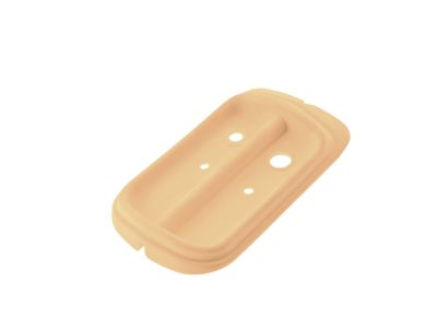 Unterlage Kederplatte Rücklicht Beige eckig für Simson Schwalbe KR51/1