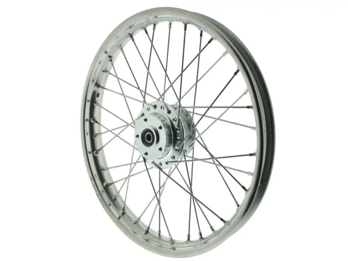 Speichenrad EDELSTAHL S50 S51 KR51/2 1,6x16 Zoll Scheibenbremse Nabe ALU