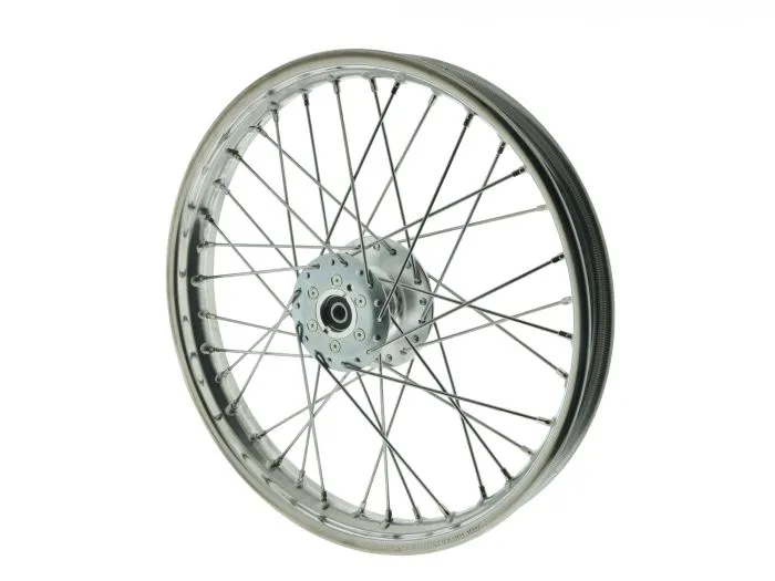 Speichenrad EDELSTAHL S50 S51 KR51/2 1,6x16 Zoll Scheibenbremse Nabe ALU