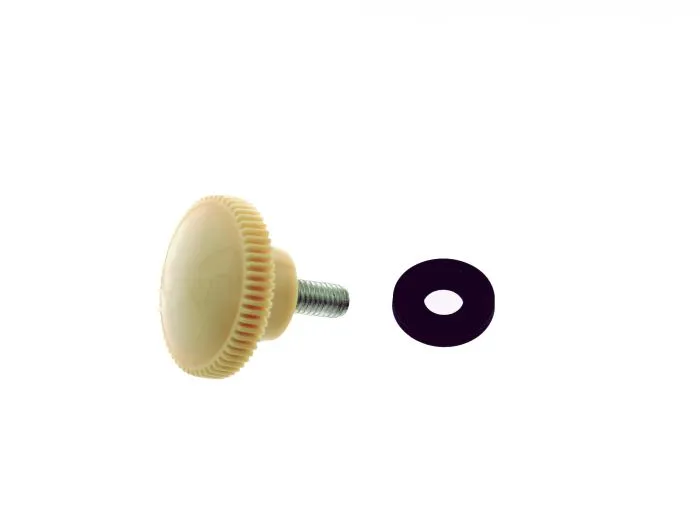 Rändelschraube Verkleidung beige passend für MZ ES 175 250 /0/1 300 MIT Gummi