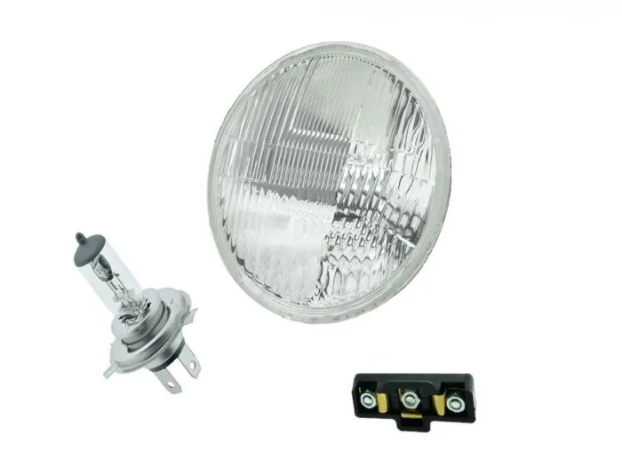 Reflektor Halogen H4 passend für KR51 mit Prüfzeichen und 12V Leuchtmittel
