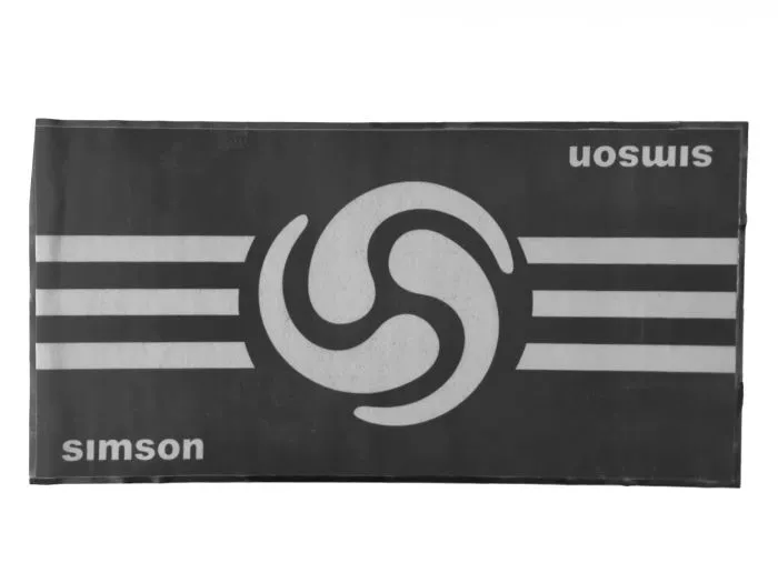 Werkstattmatte Simson Wirbellogo 200x103cm schwarz