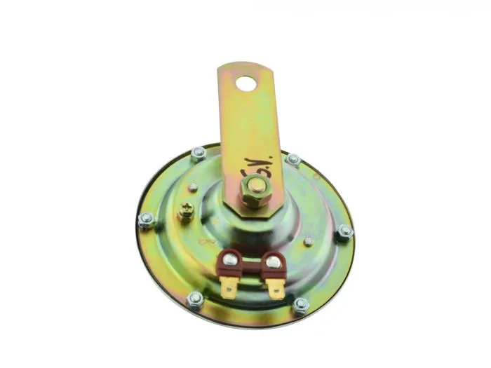 Hupe Jawa 6V goldene Pal-Plakette innen rot