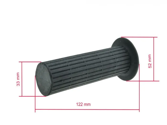 Lenkergriffgummi PAAR für Simson S50 S51, geschlossen originale Form, schwarz