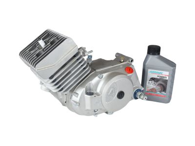Motor 50ccm 4-Gang Gehäuse ALU-NATUR NPC für S51 KR51/2 SR50 ohne Zündung, Vergaser