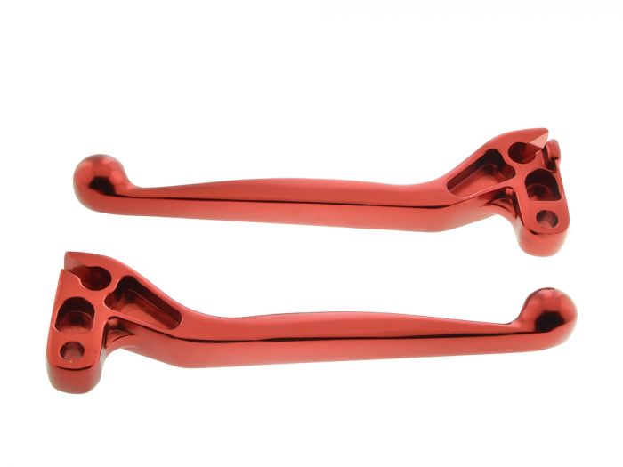Racing Handhebel Set ROT Alu-​Massiv für Simson S51 S50 S53 SR50