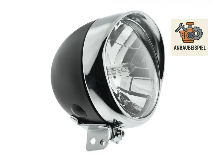 Scheinwerferring Oldstyle für Simson S50 Lampenring, alter Typ mit Dach für Metalllampe