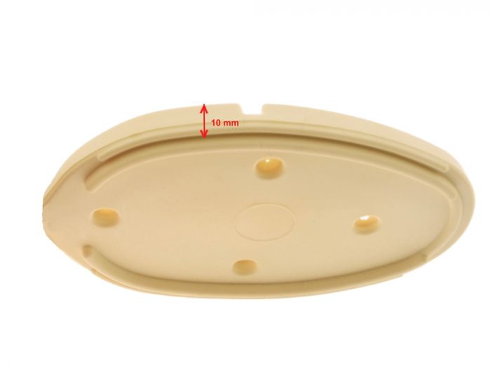 Preview: Gummiunterlage BEIGE Rücklicht oval für AWO ES MZ IWL BK350