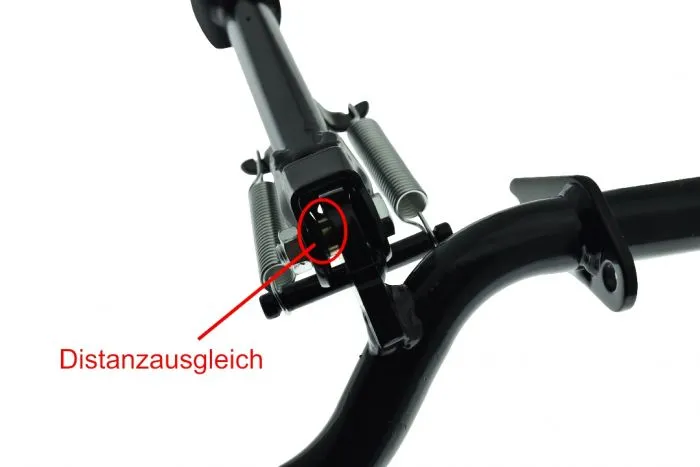 Fußrastenträger MIT Seitenständer für SIMSON S50 S51, Originaldicke 2-Federn