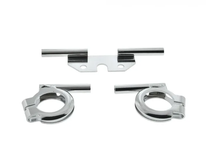 Set Blinkleuchtenträger KURZ für Miniblinker LED für Simson S51 S50 Chrom M8