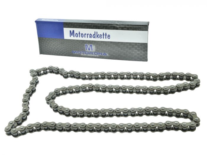 Preview: Kette 116 Glieder VERSTÄRKT 420H Antriebskette für Simson KR50