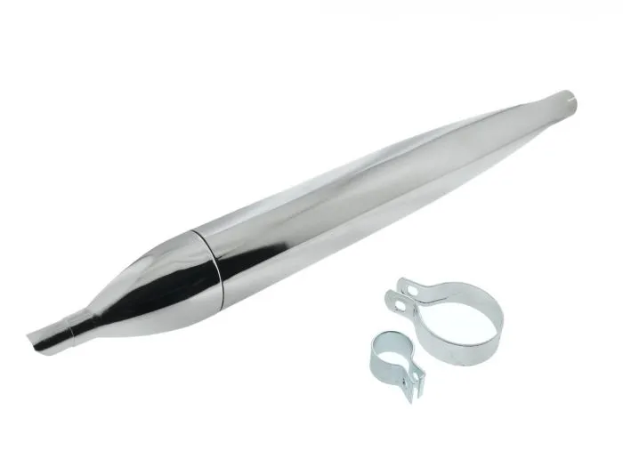 Tuningauspuff RZT SR1 SR2 KR50 SR4/1 Ø65mm mit Auspuff- und Klemmschelle