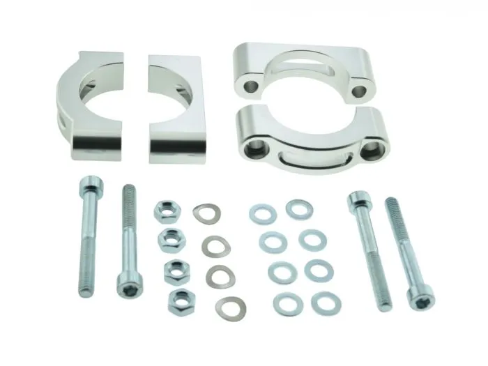 ZT CNC Schutzblechhalter SILBER Klemmbrücken für Simson S50 S51 SR50