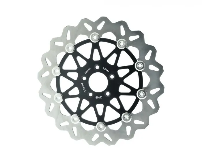 ZT-Tuning Bremsscheibe SCHWARZ 260mm schwimmend gelagert für Simson inkl. Teilegutachten