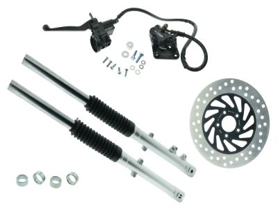 ZT Umbauset SILBER 220mm Bremssattel für Scheibenbremse S51, S70 kurz inkl. Teilegutachten
