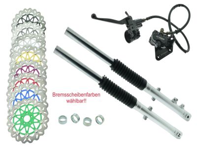 ZT Umbauset SILBER 260mm Bremssattel für Scheibenbremse S51, S70 kurz inkl. Teilegutachten