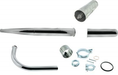 Auspuff Vario 32 komplett KR51/1, SR4/ Endstück lang Dämpfer bis 90ccm