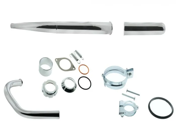 Auspuffsatz Daily Street Simson KR51/2 Kalottenbefestigung mit Einhängeblech