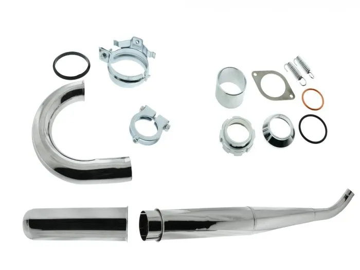 Auspuffsatz DailyRace KR51/2 mit Kalottenset mit Einhängeblech