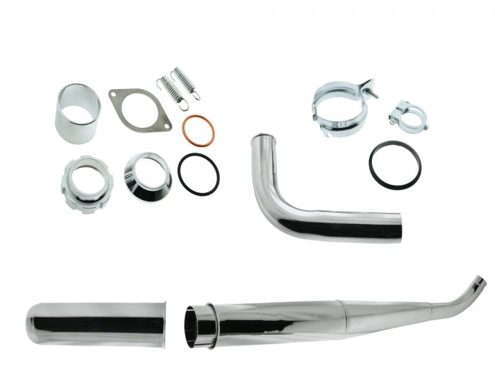 Auspuffsatz DailyRace SR4/ KR51/1 mit Kalottenset mit Einhängeblech