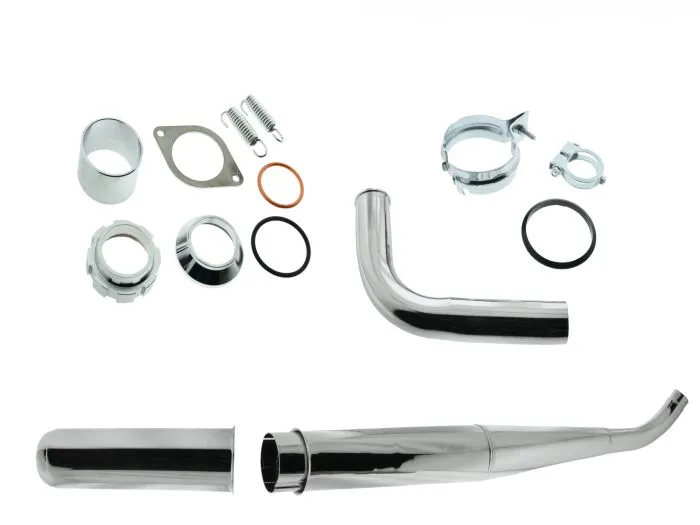 Auspuffsatz DailyRace SR4/ KR51/1 mit Kalottenset mit Einhängeblech